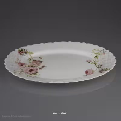 سرویس غذاخوری 25 پارچه آیروپال طرح گرد مدل سارا صورتی و آبی 