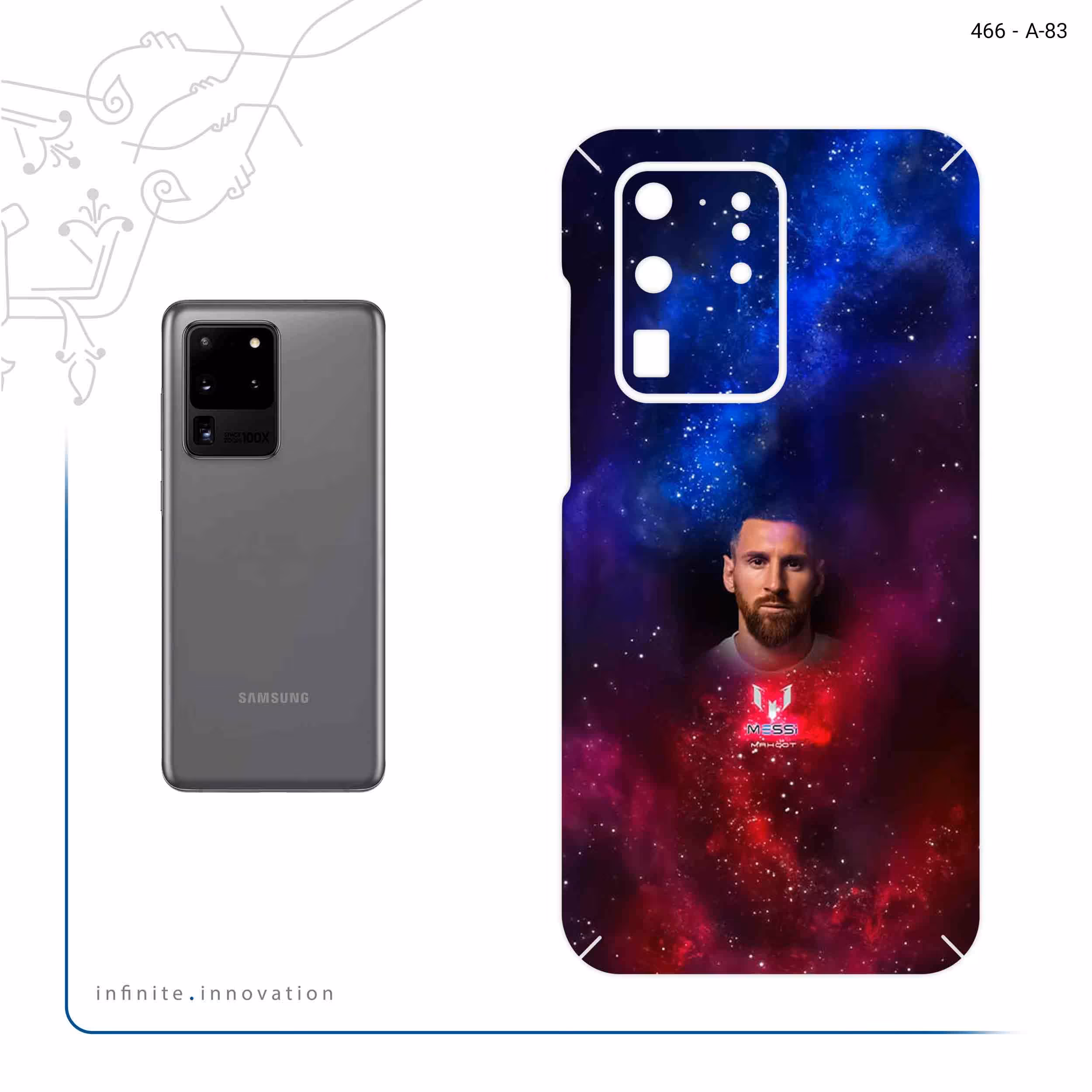 برچسب پوششی ماهوت مدل Lionel Messi 1 مناسب برای گوشی موبایل سامسونگ Galaxy S20 Ultra