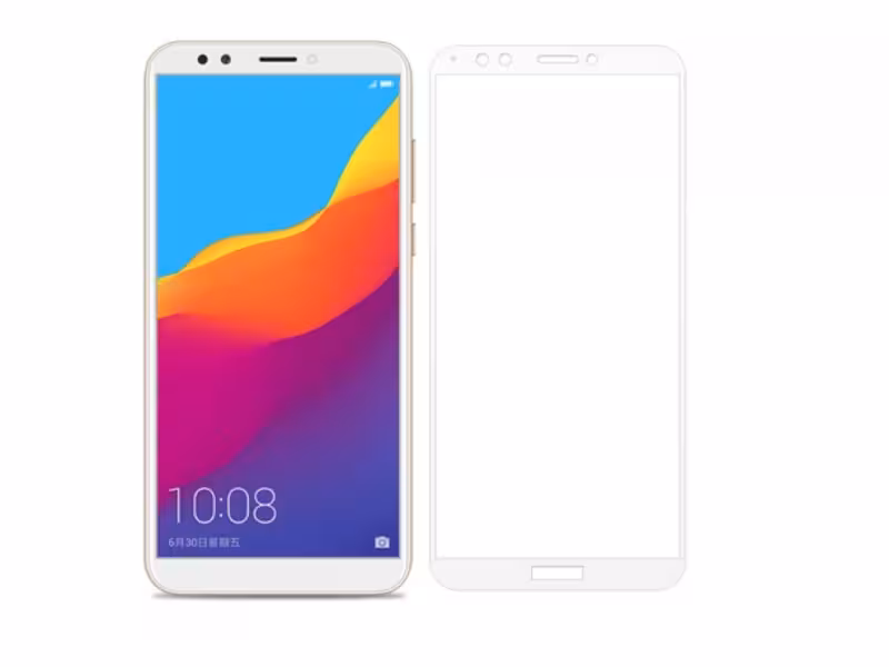 گلس فول هواوی Y7 Prime 2018 سفید