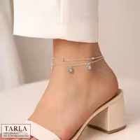 پابند چشم نظر نقره ای . 2 لاین .P110.