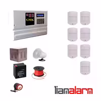 پکیج دزدگیر اماکن با سیم مدل جی ام کا سیم کارتی و تلفنی GM910H67