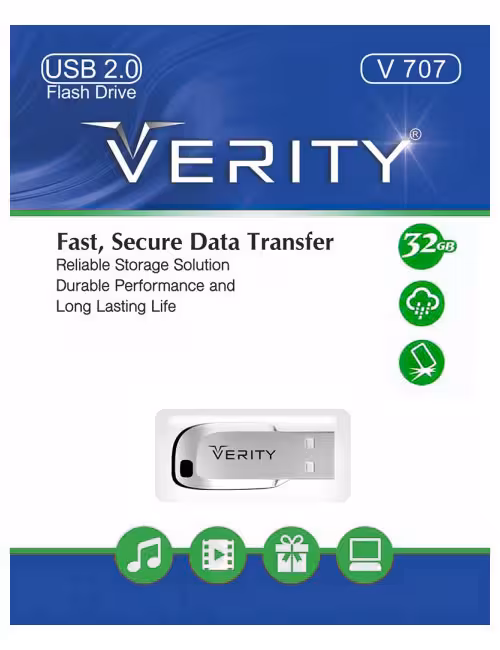 فلش مموری وریتی مدل V707 ظرفیت 32 گیگابایت