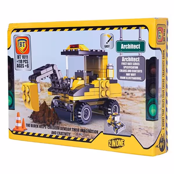 لگو راهسازی بیل مکانیکی 118 قطعه BT1011
