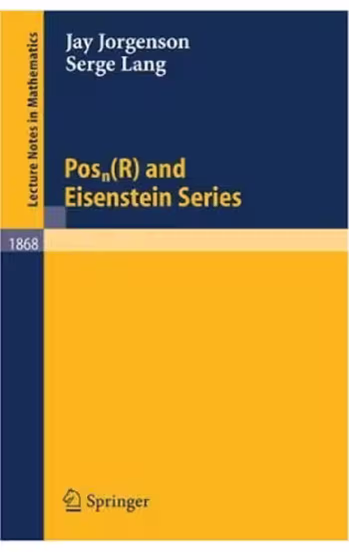 خرید و دانلود نسخه کامل کتاب Posn(R) and Eisenstein Series