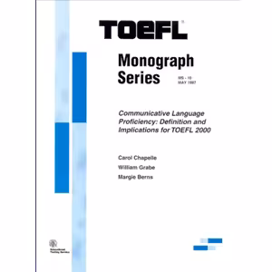 کتاب Communicative language efficiency: implications for TOEFL