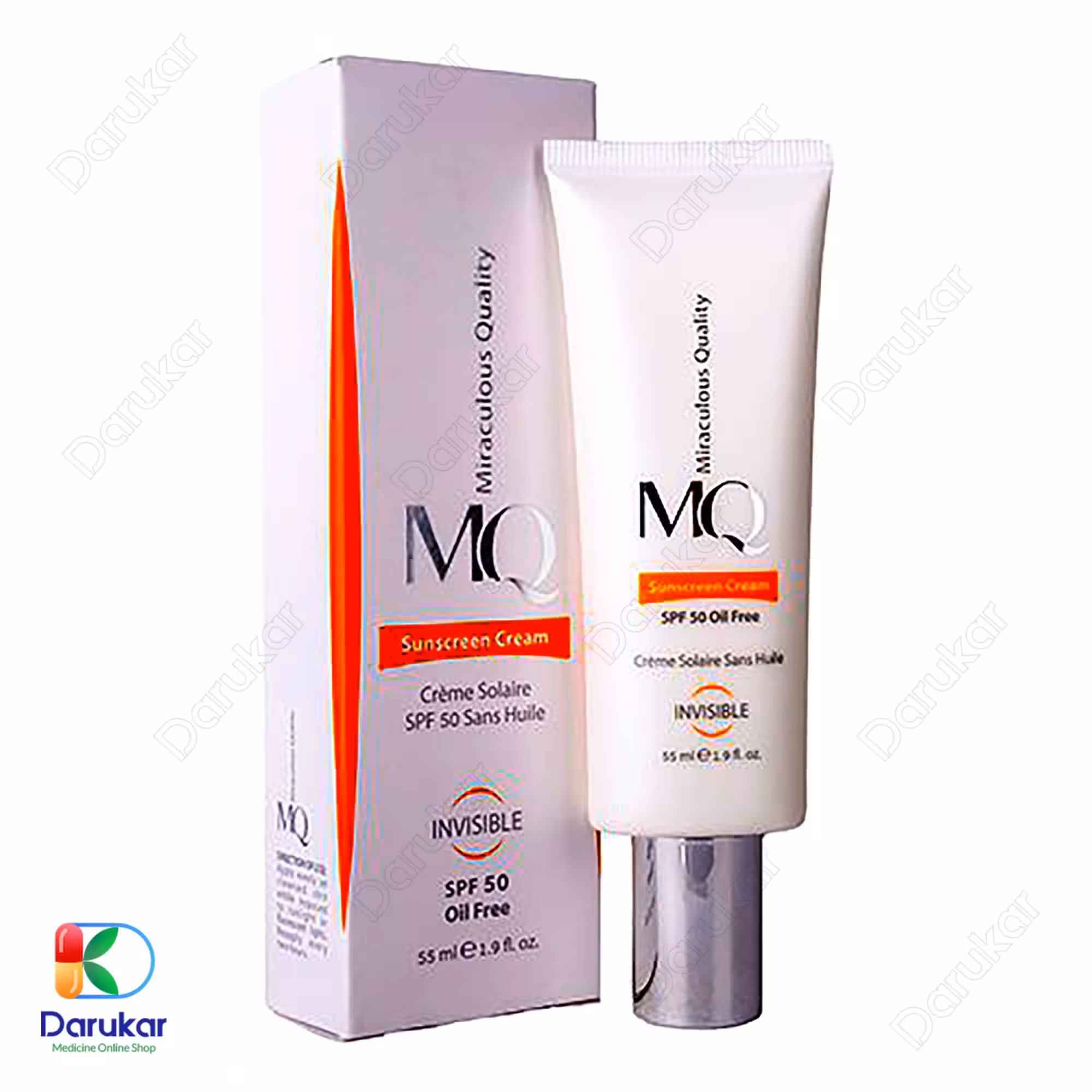 کرم ضد آفتاب فاقد چربی ام کیو با SPF50