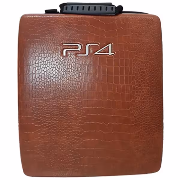 PS4 Hard Case – Brown Leather