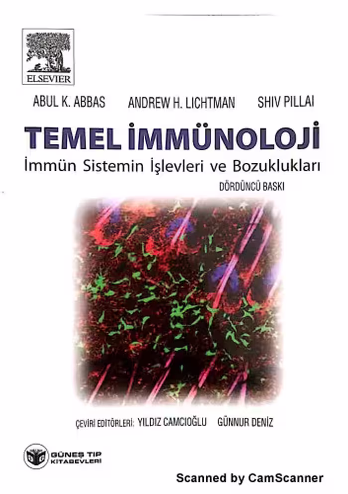 خرید و دانلود نسخه کامل کتاب Temel İmmunoloji İmmün Sistemin İşlevleri ve Bozuklukları