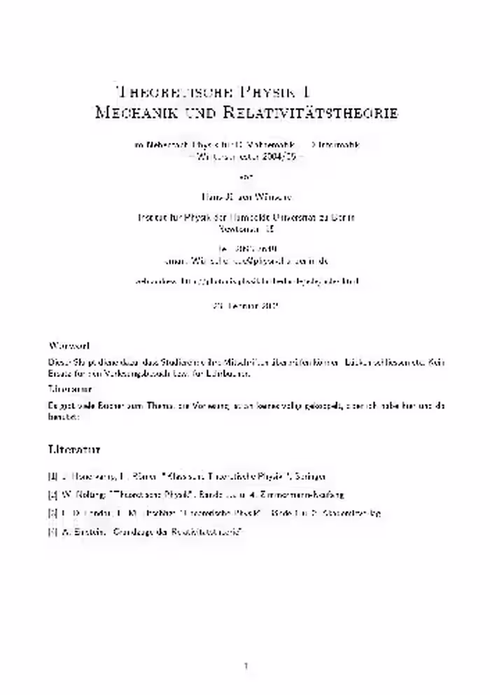 خرید و دانلود نسخه کامل کتاب Mechanik und Relativitaetstheorie 001