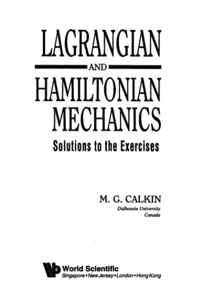 خرید و دانلود نسخه کامل کتاب Lagrangian and Hamiltonian mechanics. Solutions to exercises
