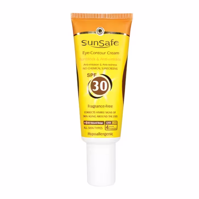 کرم ضد آفتاب دور چشم SPF30 بژ طبیعی 20 میلی لیتر سان سیف Sun Safe