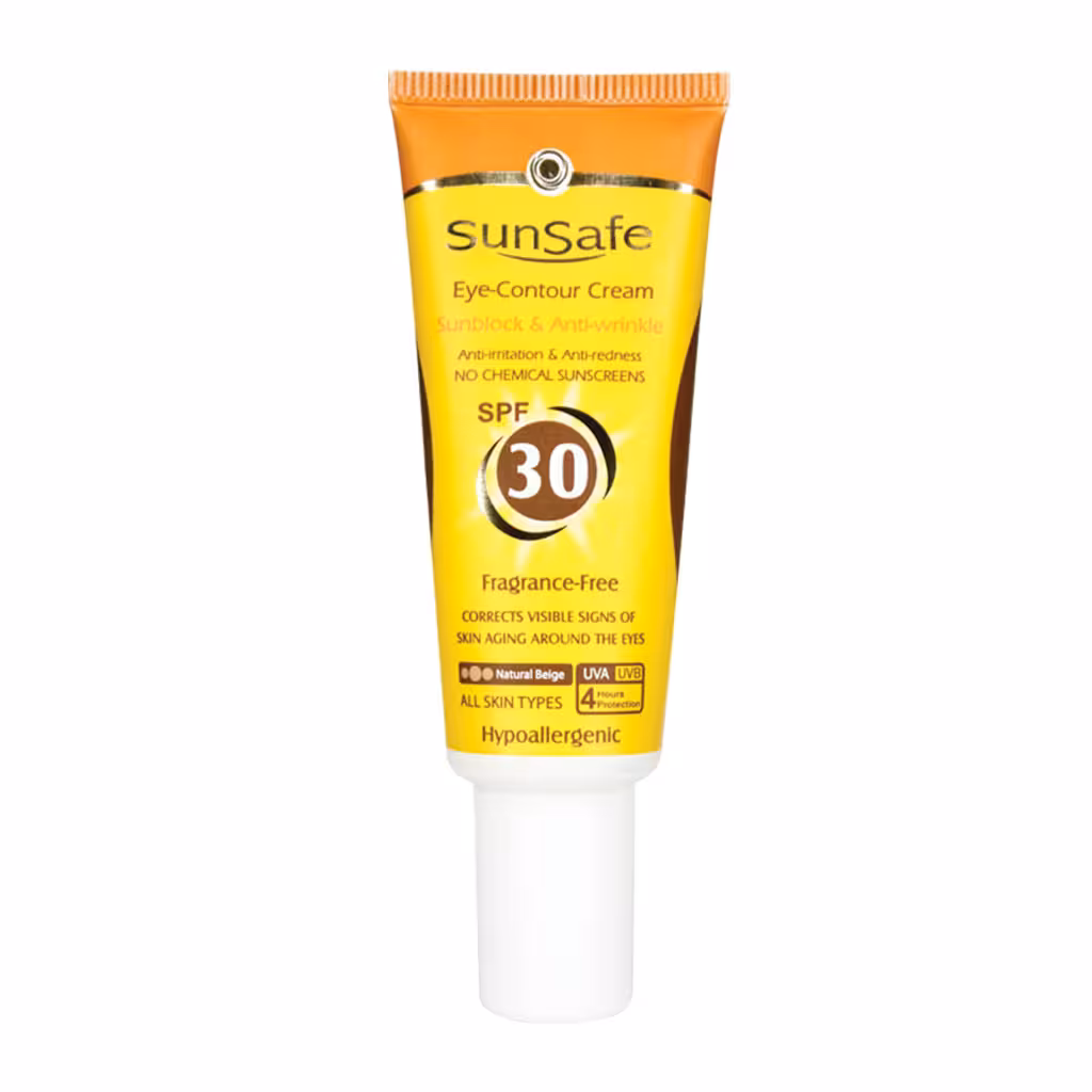 کرم ضد آفتاب دور چشم SPF30 بژ طبیعی 20 میلی لیتر سان سیف Sun Safe