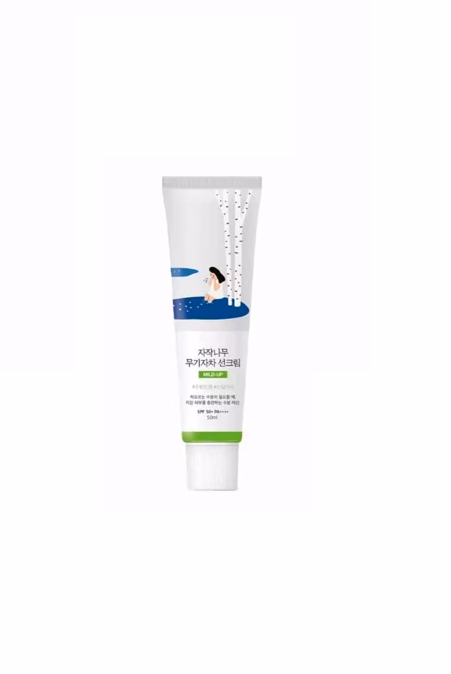 ضد آفتاب راند لب ROUND LAB مدل BIRCH JUICE MOISTURIZING MILD-UP با SPF  50 حجم 50 میل