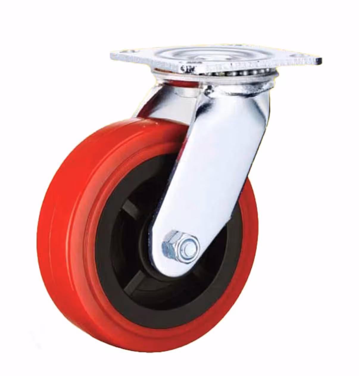 چرخ پلی آمید قرمز سایز 100 گردان (برای استعلام قیمت عمده و همکاری تماس بگیرید)