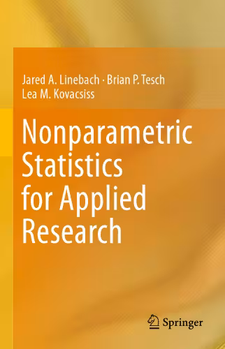 خرید و دانلود نسخه کامل کتاب Nonparametric Statistics for Applied Research