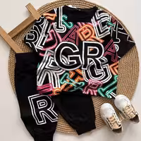  تیشرت شلوارک اسپرت  ست خواهر برادری پسرانه دخترانه تیشرت شلوارک پنبه   تیشرت سفید تیشرت مشکی  حراج حراجی ارسال رایگان 