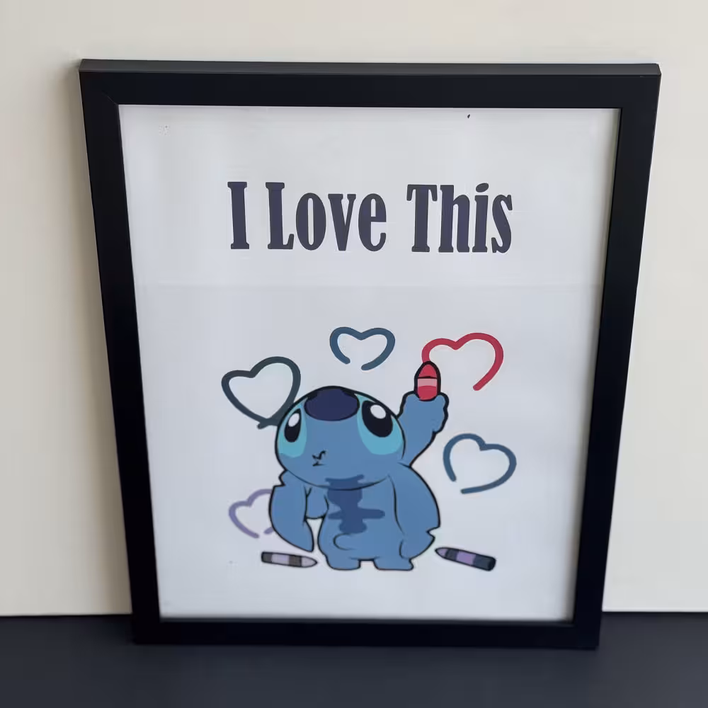 تابلو طرح استیج i love this