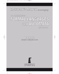 خرید و دانلود نسخه کامل کتاب Instructor’s Manual Formal languages and Automata