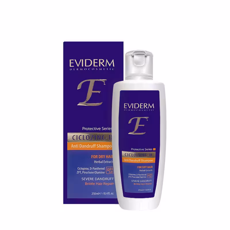اویدرم سیکلوزینک-دی شامپو ضدشوره مناسب موهای خشک 250ML