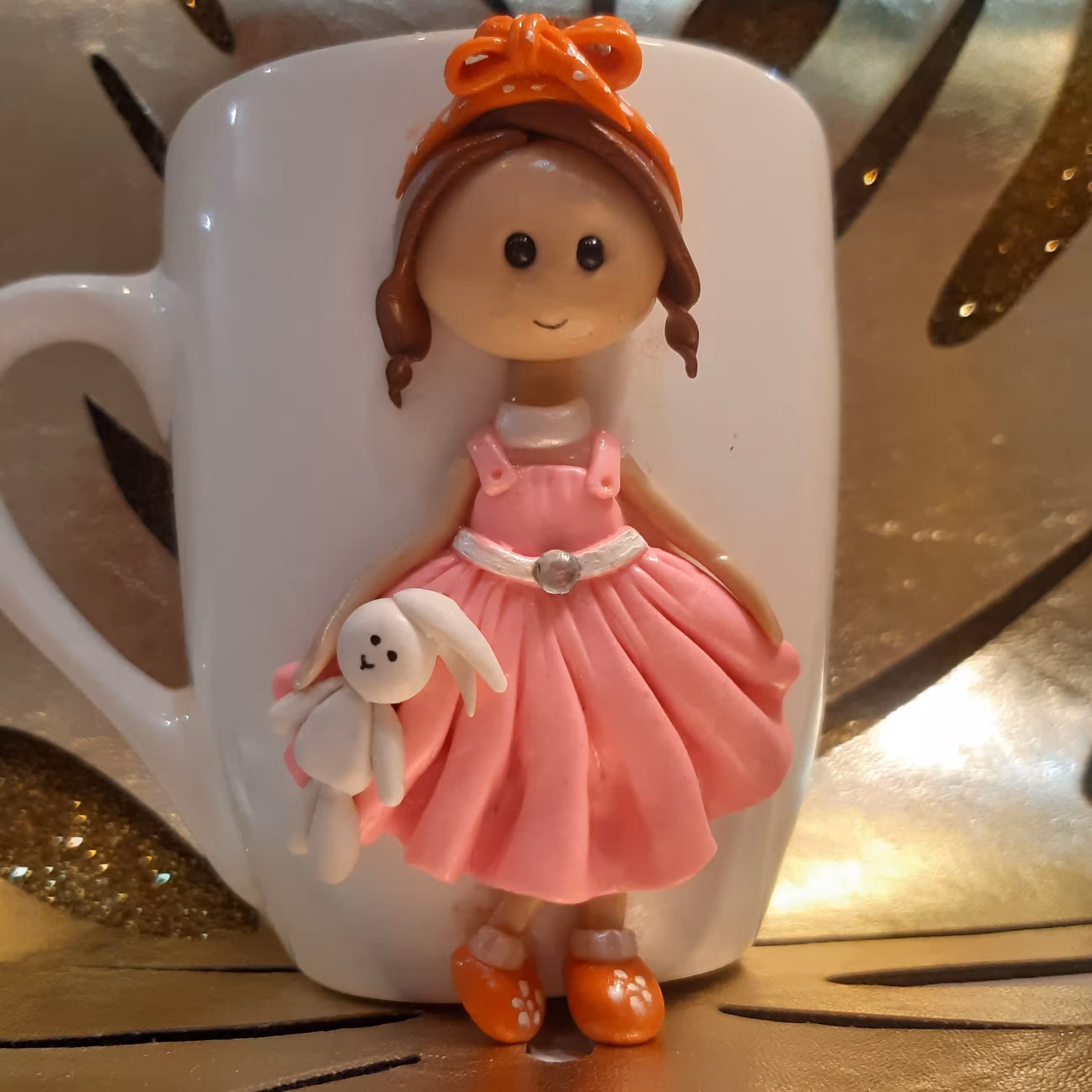 ماگ دخترو عروسک خرگوشی