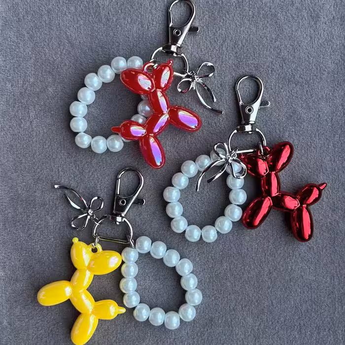 جاکلیدی و آویز پفکی سگ بادکنکی کد 03