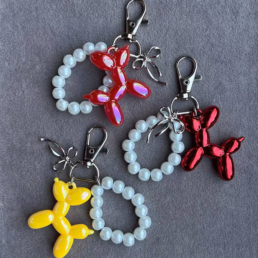 جاکلیدی و آویز پفکی سگ بادکنکی کد 03