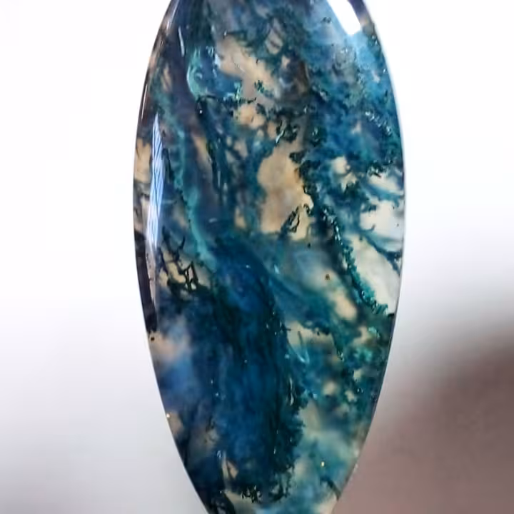 عقیق شجر سبز خزه ای مینیاتوری 