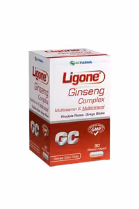 کپسول مولتی ویتامین حاوی جینسینگ و کوآنزیم 10 Ligone - بسته 30 عددی
