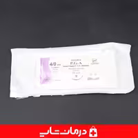 نخ جراحی جذبی نخ بخیه ویکریل سوچرز 4/0 sutures 4/0 usp PGA 3/8 circle