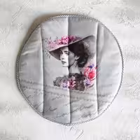 کاور قابلمه مخمل سایز 45 المیرا - طرح 83