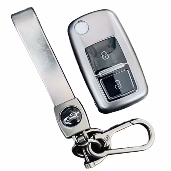 قاب ریموت و جاسوییچی خودرو چیکال مدل P-982-K-643 مناسب برای پژو پارس بسته 2 عددی