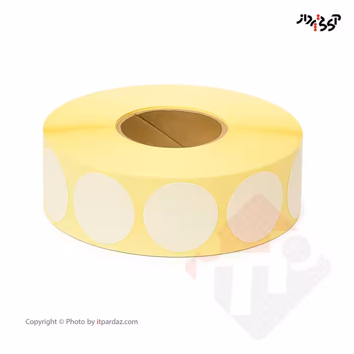 برچسب کاغذی پرینتر لیبل زن گرد دایره ای سفید