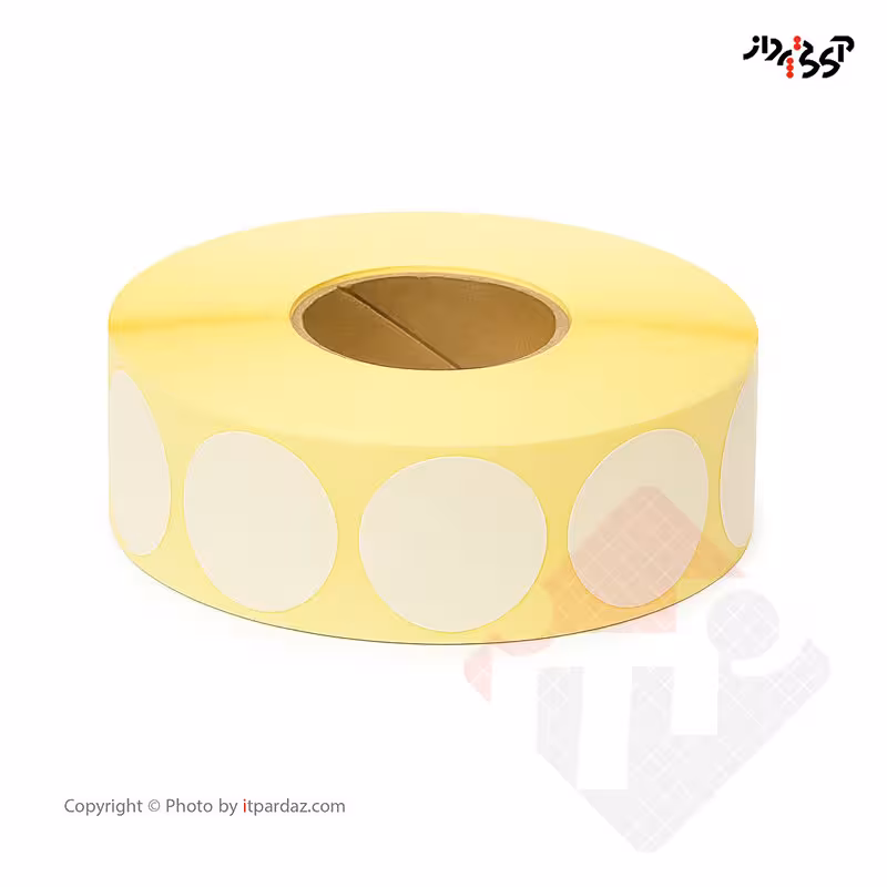 برچسب کاغذی پرینتر لیبل زن گرد دایره ای سفید