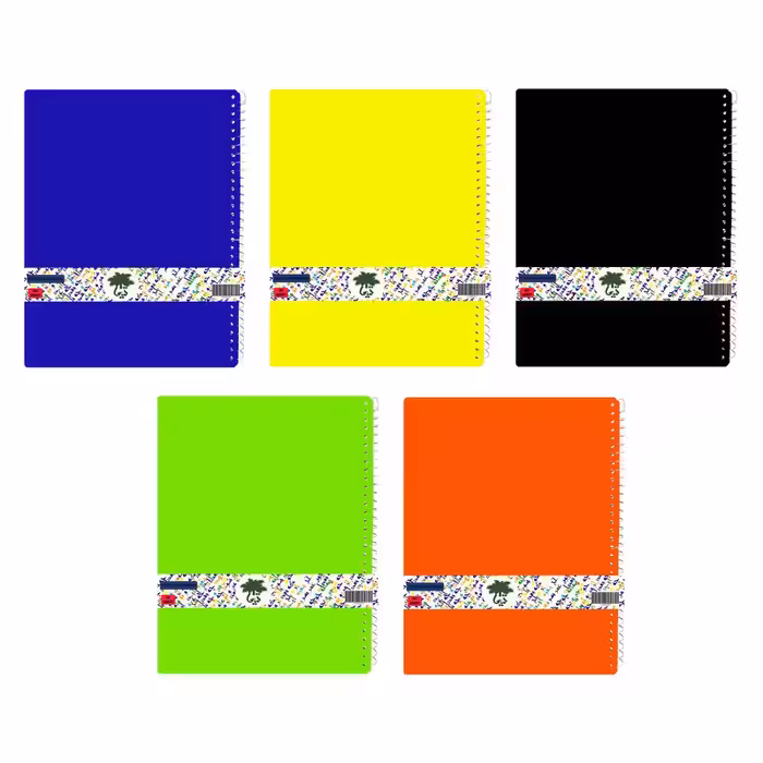 دفتر مشق 80 برگ تیما مدل Wood بسته 5 عددی | چاوه