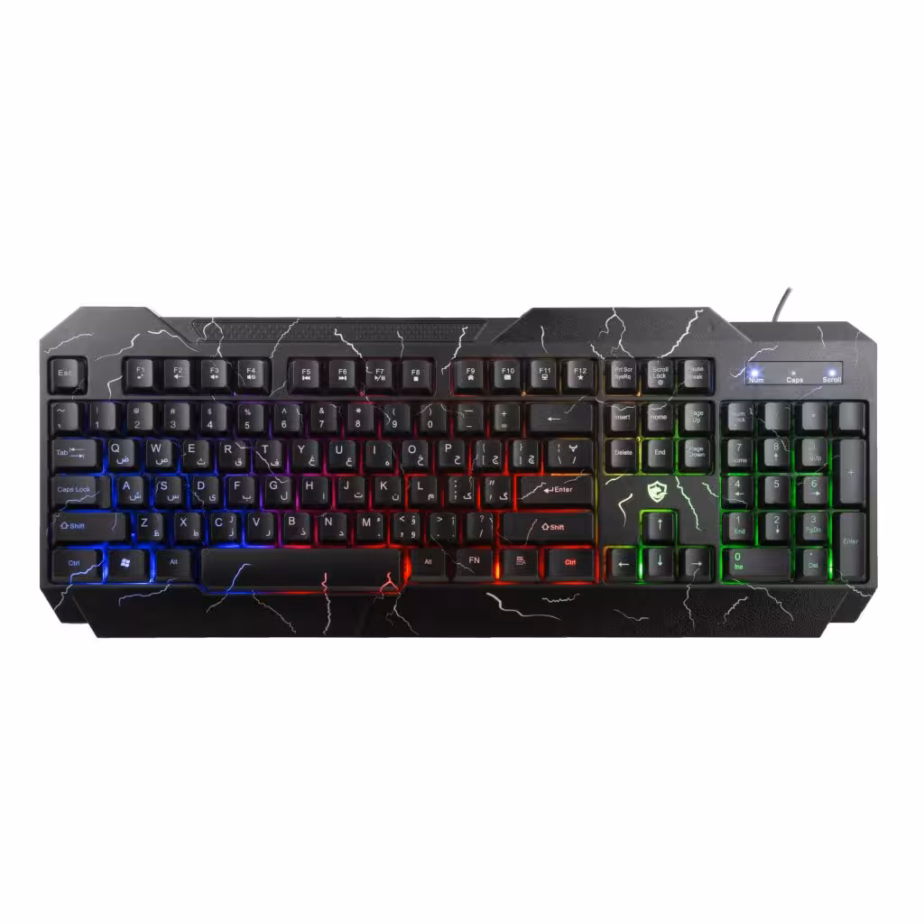 کیبورد سیمی گیمینگ RGB بیاند مدل BGK-9500