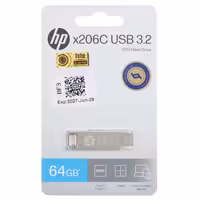 فلش مموری اچ‌پی مدل X206C USB3.2 Type-C ظرفیت 64 گیگابایت