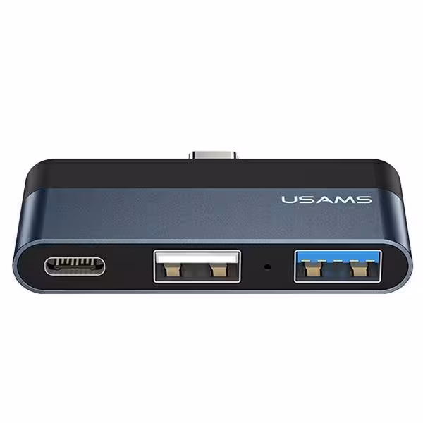 هاب و آداپتور تایپ سی یوسمز مدل USAMS Adapter HUB US-SJ490