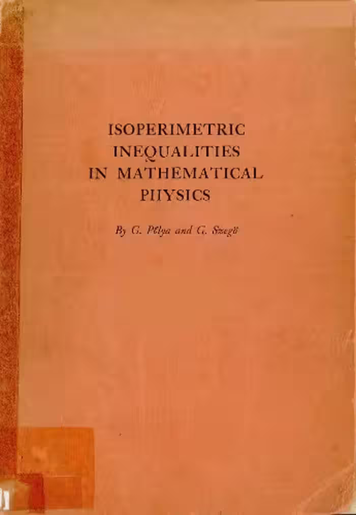 خرید و دانلود نسخه کامل کتاب Isoperimetric inequalities in mathematical physics