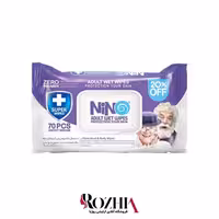 دستمال مرطوب دست و صورت بزرگسالان درب دار نینو