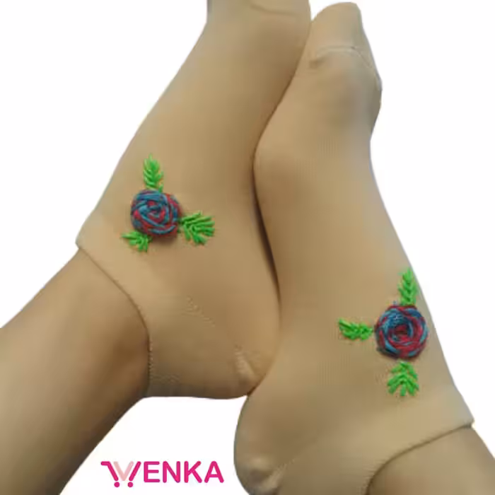 جوراب گلدوزی کد1640