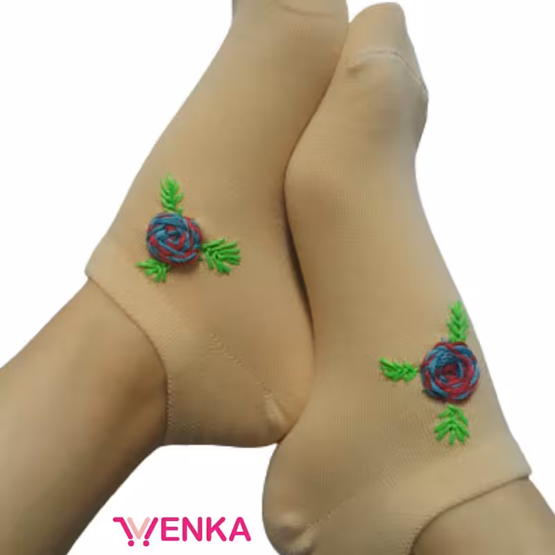 جوراب گلدوزی کد1640