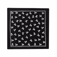 دستمال سر و گردن طرح اسکلت ریز