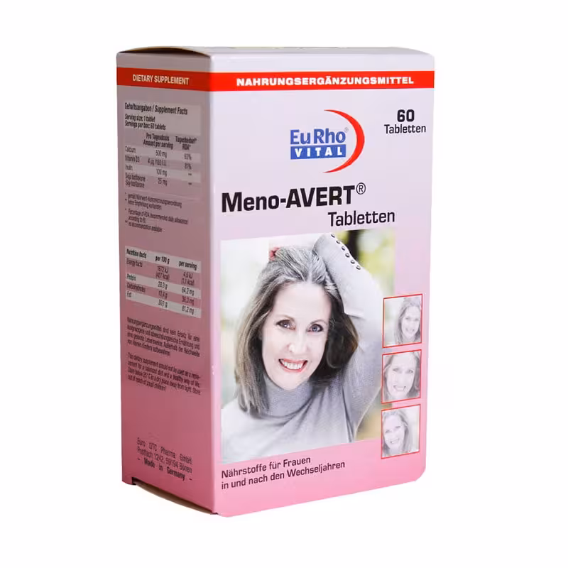 قرص منو اورت یوروویتال 60 عددی | EuRho Vital Meno Avert