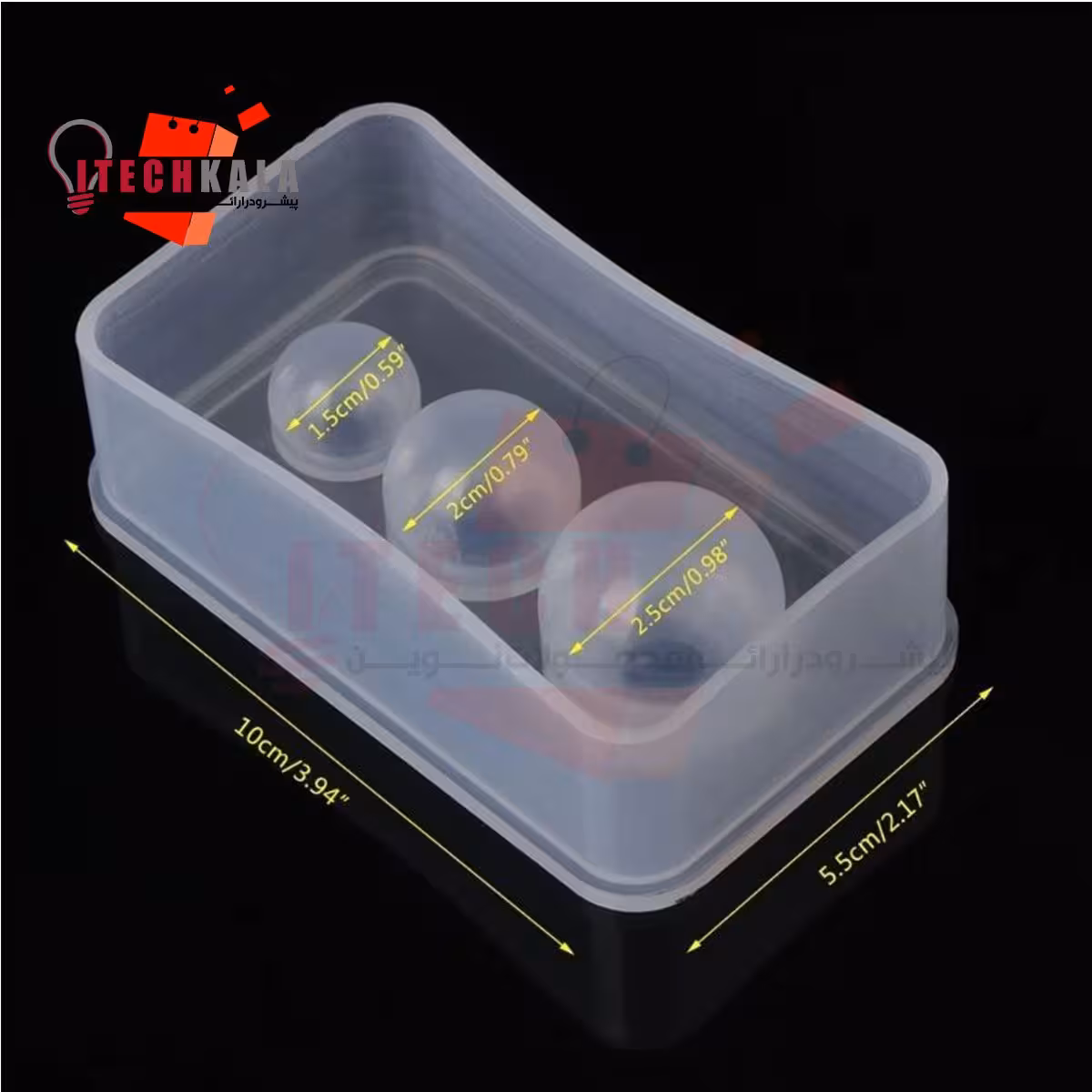 قالب سیلیکونی رزین گوی 3 عددی