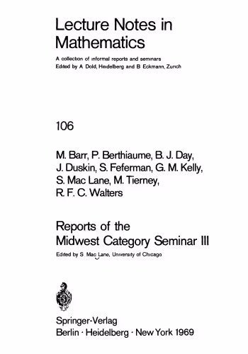 خرید و دانلود نسخه کامل کتاب Reports of the Midwest Category Seminar III