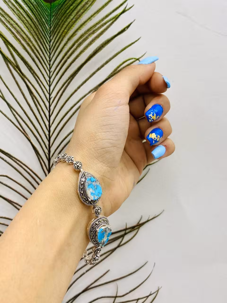 دستبند فیروزه نیشابوری کد 30003