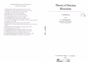خرید و دانلود نسخه کامل کتاب Theory of Nuclear Reactions