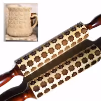 وردنه چوبی طرح چند ضلعی