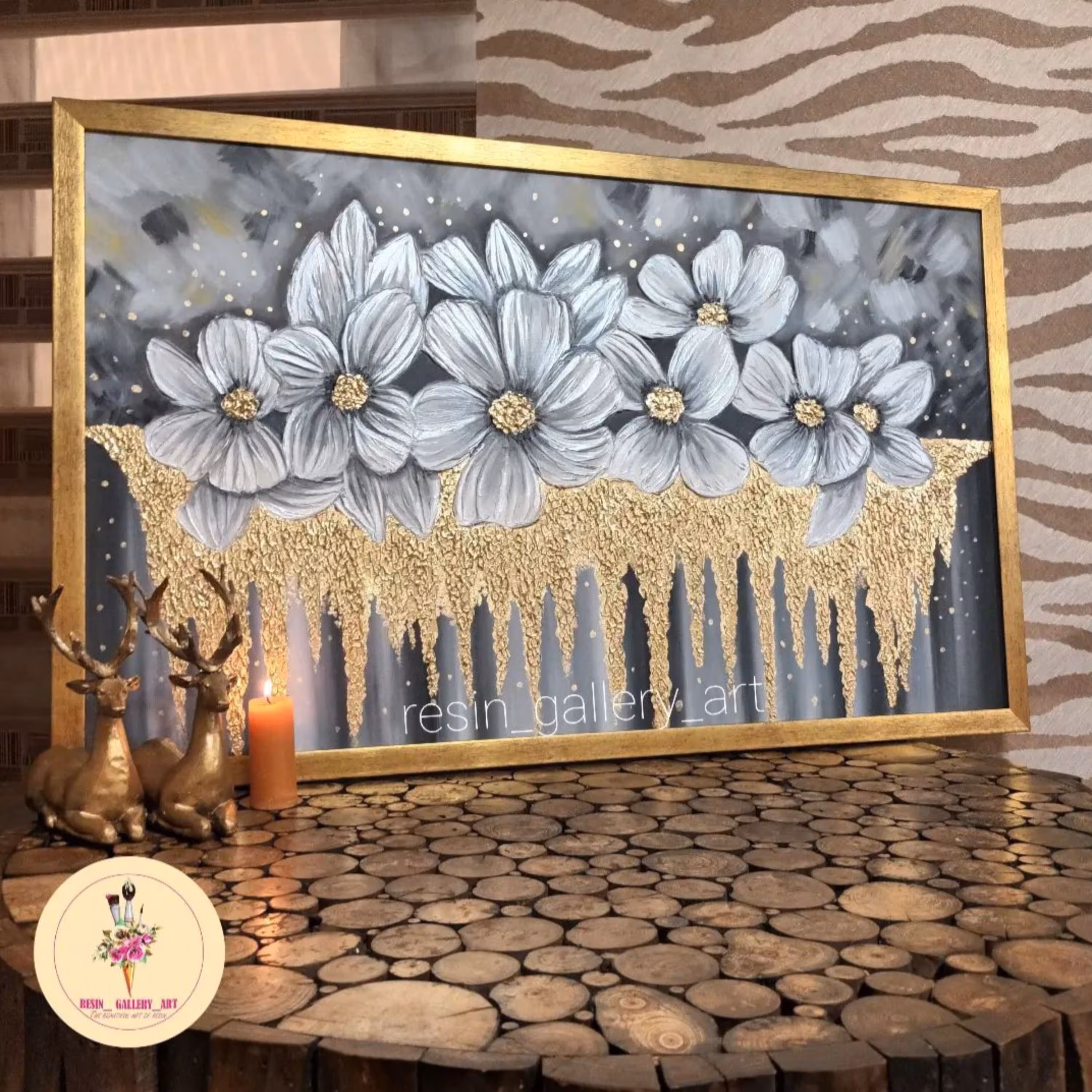 تابلوی نقاشی گل