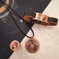 سرویس دخترانه  مسی نماد ماه دی نخل زیور کد 239